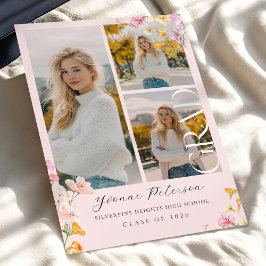 Convite Wildflower & Bow Graduation Invitation