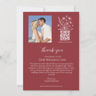 Convite Wildflower Elegance-Weding Obrigado