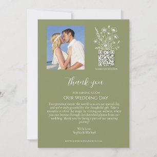 Convite Wildflower Elegance-Weding Obrigado
