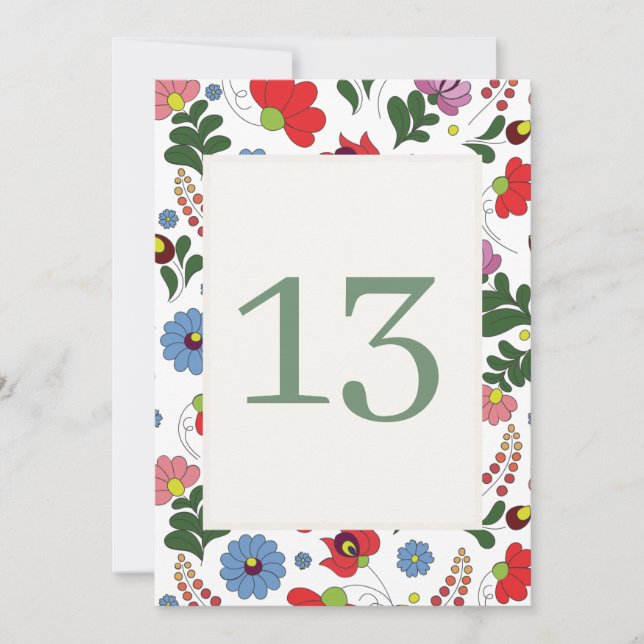 Convite Wildflower Farmhouse Folk Wedding (Frente)