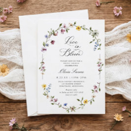 Convite Wildflower Floral Love in Bloom Bridal Shower