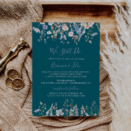 Convite Wildflower Green Ainda Fazemos Renovação De Vow