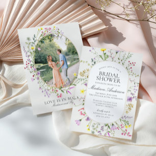 Convite Wildflower Love está em Bloom Floral Chá de panela
