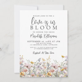 Convite Wildflower Love Is In Bloom Bridal Shower