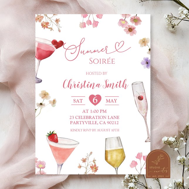 Convite Wildflower Meadow Summer Soirée (Criador carregado)