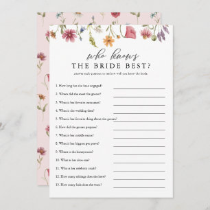 Convite Wildflower que conhece a noiva mais digital