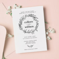Wildflower Wreath Folk Rustic Wedding