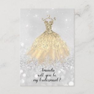 Convite Will Bridesmaid Glitter Diamond Dress Princess