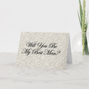 Convite Will You Be My Best Man?
