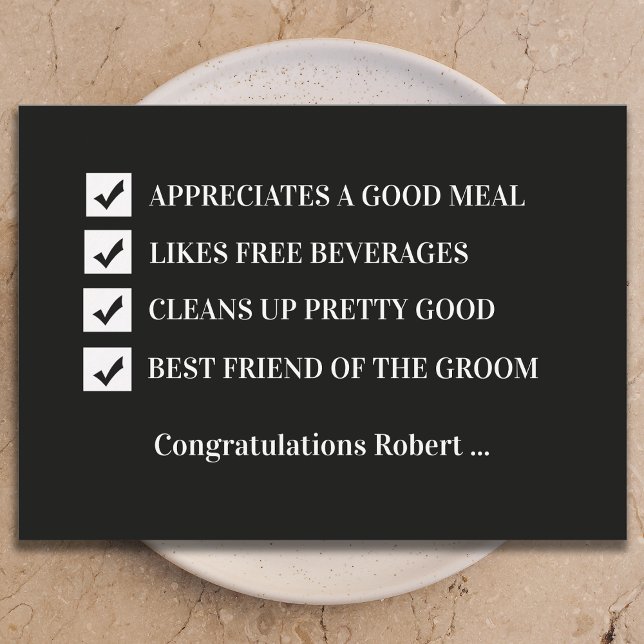 Convite Will You Be My Best Man Funny Digital Card (Criador carregado)