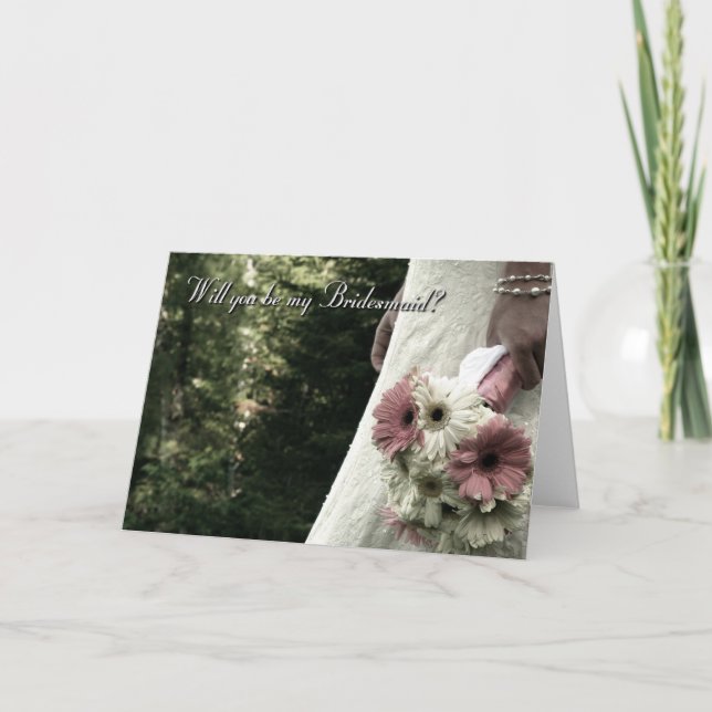 Convite Will you be my Bridesmaid (Frente)