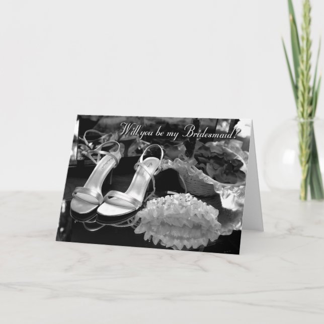 Convite Will you be my Bridesmaid (Frente)