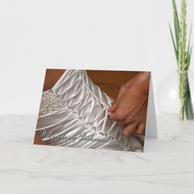 Convite Will you be my bridesmaid? (Frente)