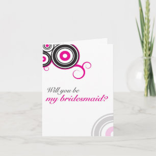 Convite Will you be my bridesmaid?