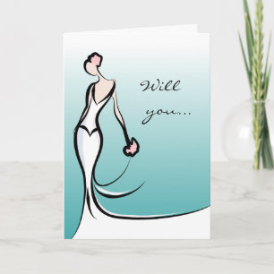Convite Will You Be My Bridesmaid Card