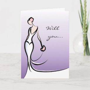 Convite Will You Be My Bridesmaid Card