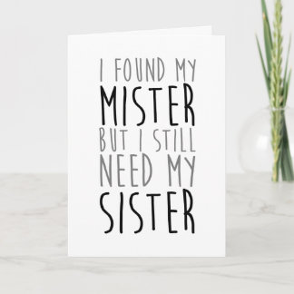 Convite will you be my bridesmaid card