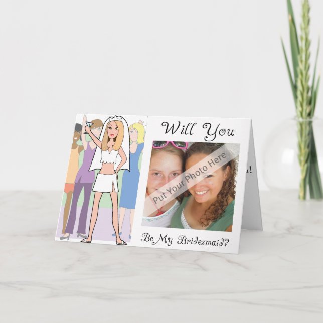 Convite Will You Be My Bridesmaid Card-Personalized (Frente)