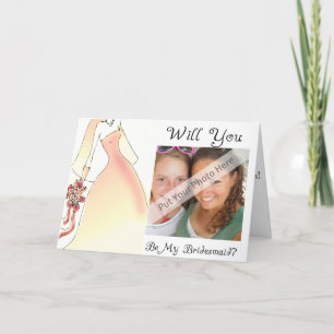 Convite Will You Be My Bridesmaid Card-Personalized