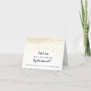 Convite Will You Be My Bridesmaid - Confetti Fab