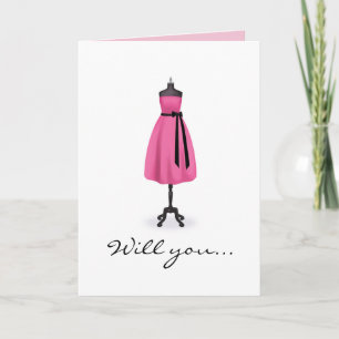 Convite Will You Be My Bridesmaid ? (Designer Card)