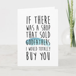 Convite will you be my godfather card