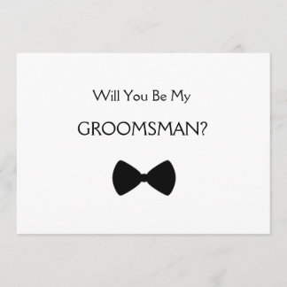 Convite Will you be my groomsman?