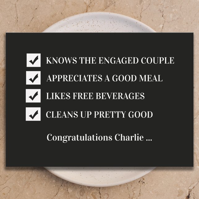 Convite Will You Be My Groomsman Funny Digital Card (Criador carregado)