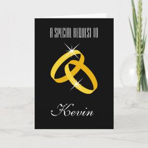 Convite Will you be my groomsman request card