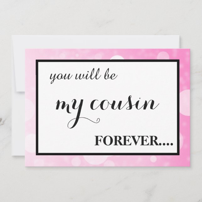 Convite Will you be my junior bridesmaid? invitation (Frente)