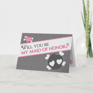 Convite Will you be my maid of honor?