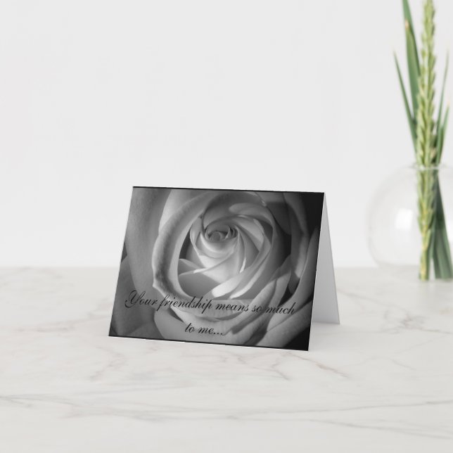 Convite Will You Be My Maid of Honor BW Rose (Frente)