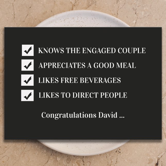 Convite Will You Be My Usher Funny Digital Invitation Card (Criador carregado)