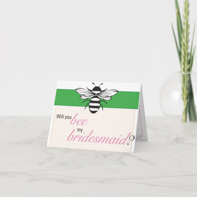 Convite Will you bee my bridesmaid? (Frente)