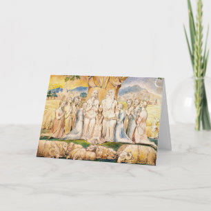 Convite William Blake Card/ Convite: Emprego e Sua Família