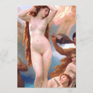 Convite William Bouguereau - O Nascimento de Vênus 1879