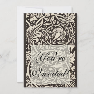 Convite William Morris Daffodil Floral Pattern Vintage