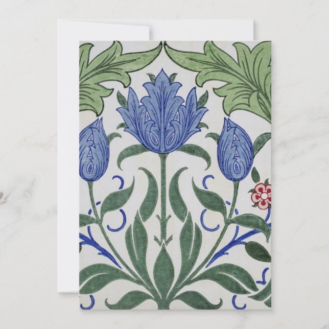 Convite William Morris - Design Floral Wallpaper (Frente)