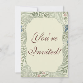 Convite William Morris Larkspur Floral Wallpaper