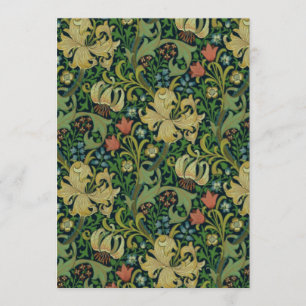 Convite William Morris Ouro Lily