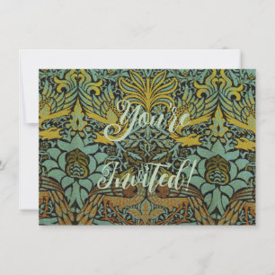 Convite William Morris Peacock Dragon Wallpaper