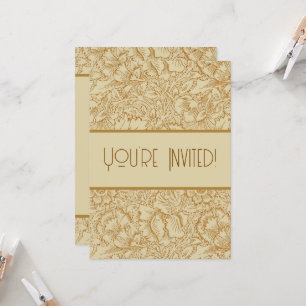 Convite William Morris Poppy Floral Wallpaper