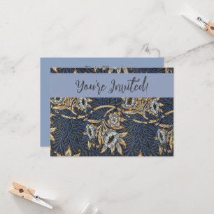 Convite William Morris Tulip Willow Blue Patterno