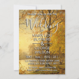 Convite William Trost Richards Indian Summer Wedding