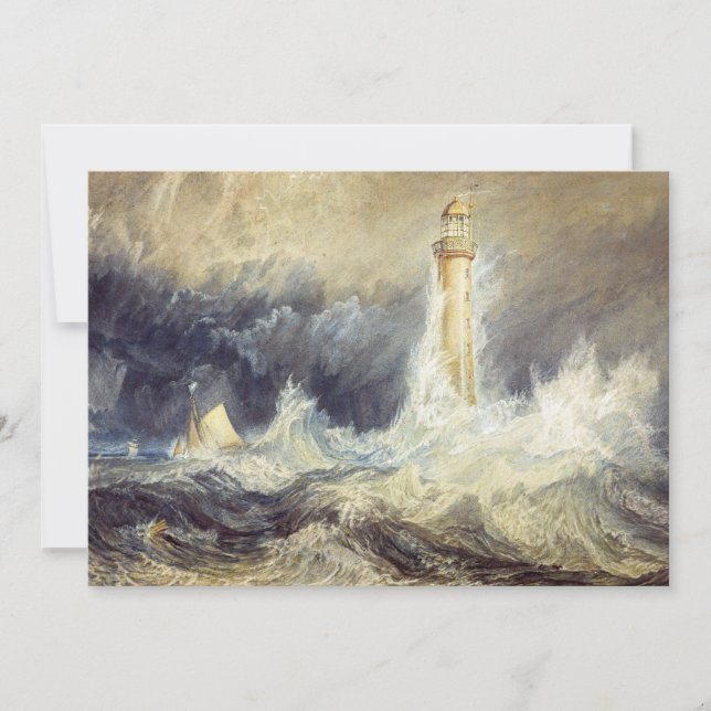 Convite William Turner - Farol de Bell Rock (Frente)