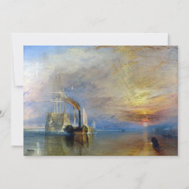 Convite William Turner - O Fighting Temeraire (Frente)
