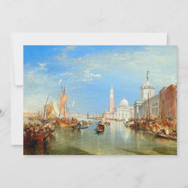 Convite William Turner - Veneza, Dogana & San Giorgio (Frente)