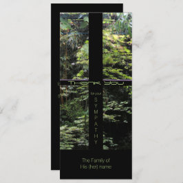 Convite Window Cross on Nature Garden Simpatia Obrigado