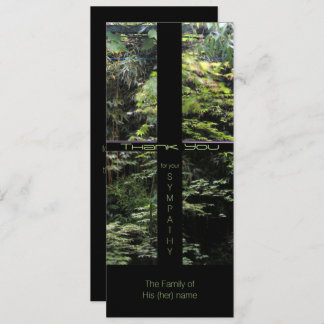 Convite Window Cross on Nature Garden Simpatia Obrigado