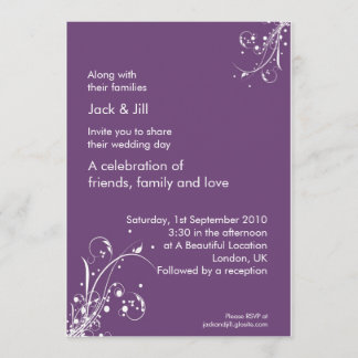 Convite Windwhisp (uva) 5x7